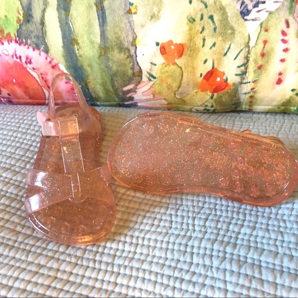 NWOT Jelly Sandals, pink with sparkles - Picture 6 of 6